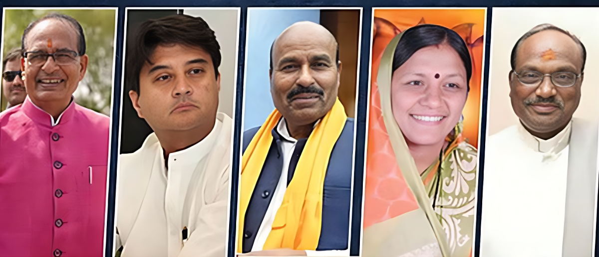 पीएम मोदी की नई टीम में शिवराज समेत MP के पांच सदस्य शामिल, तीन कैबिनेट और दो राज्य मंत्री बने