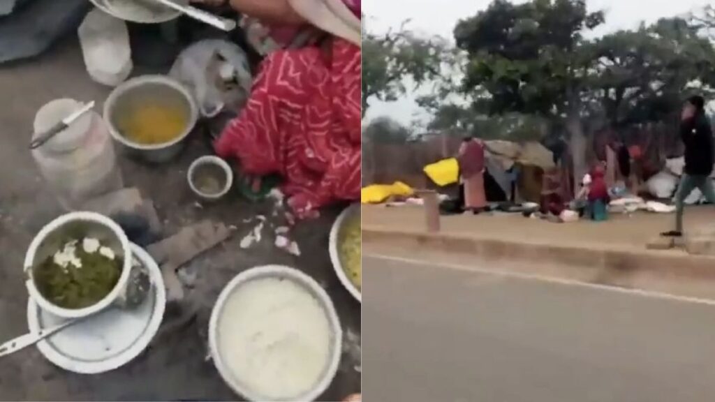 मथुरा गोवर्धन गिर्राज परिक्रमा मार्ग पर मांस पकाने को लेकर हिंदू संगठनों का विरोध और आक्रोश।