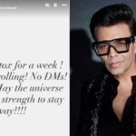 करण जौहर ने लिया 'डिजिटल डिटॉक्स' का फैसला