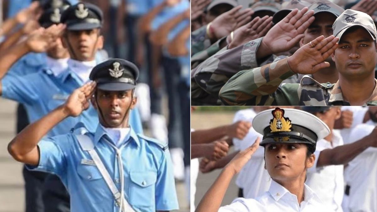 सेना, नौसेना और वायु सेना का सैल्यूट अलग क्यों