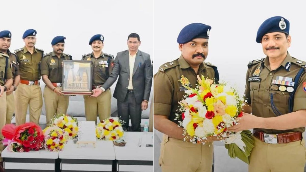 वाराणसी पुलिस में भावुक विदाई