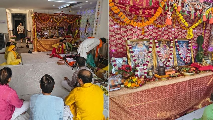 नोएडा के आम्रपाली प्रिंसली स्टेट में हनुमान जयंती