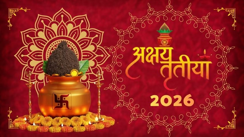 अक्षय तृतीया 2026 पर्व पर सोना चांदी और शुभ वस्तुएँ खरीदते हुए लोग