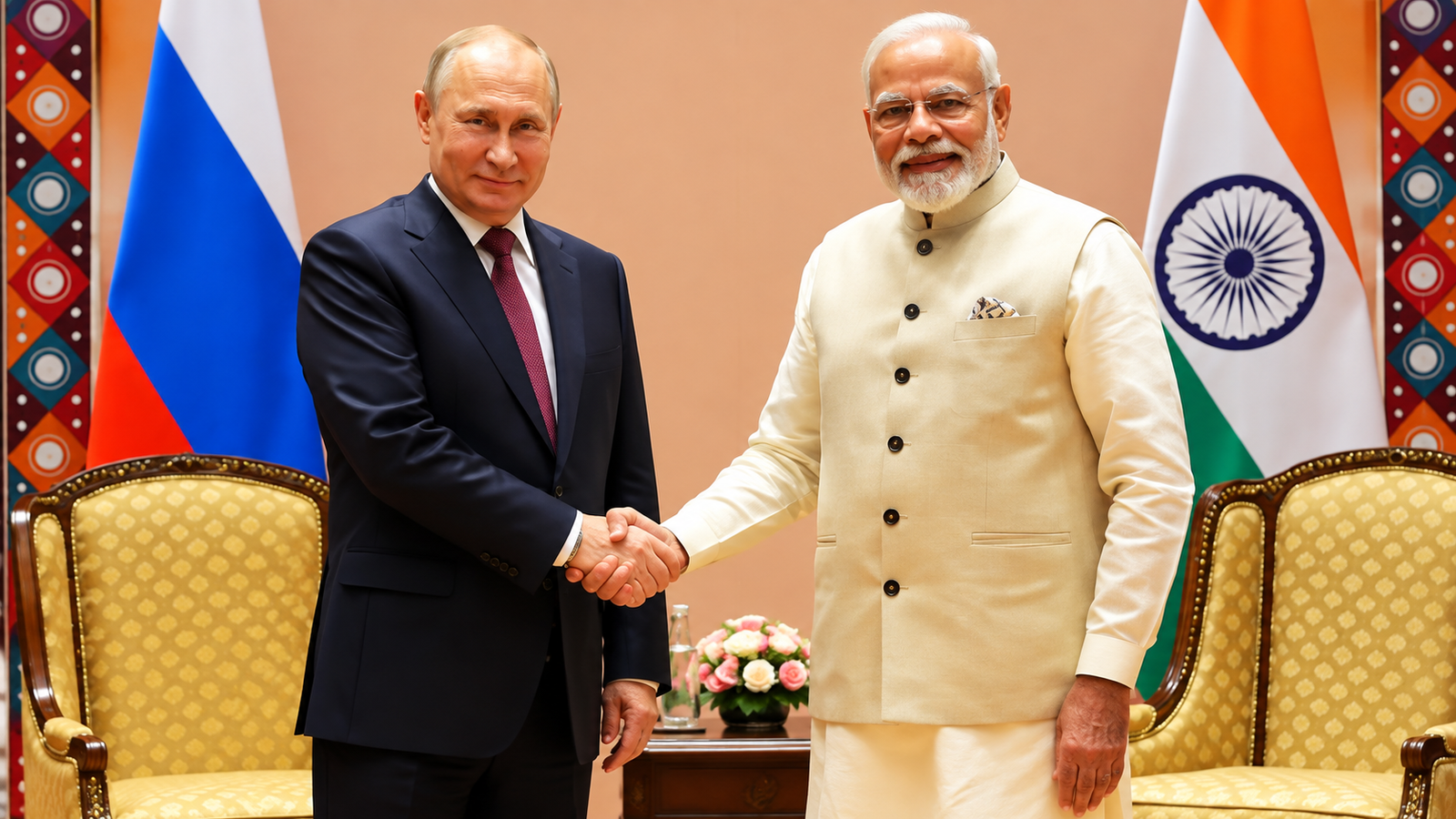 PM मोदी और पुतिन की बैठक शुरू
