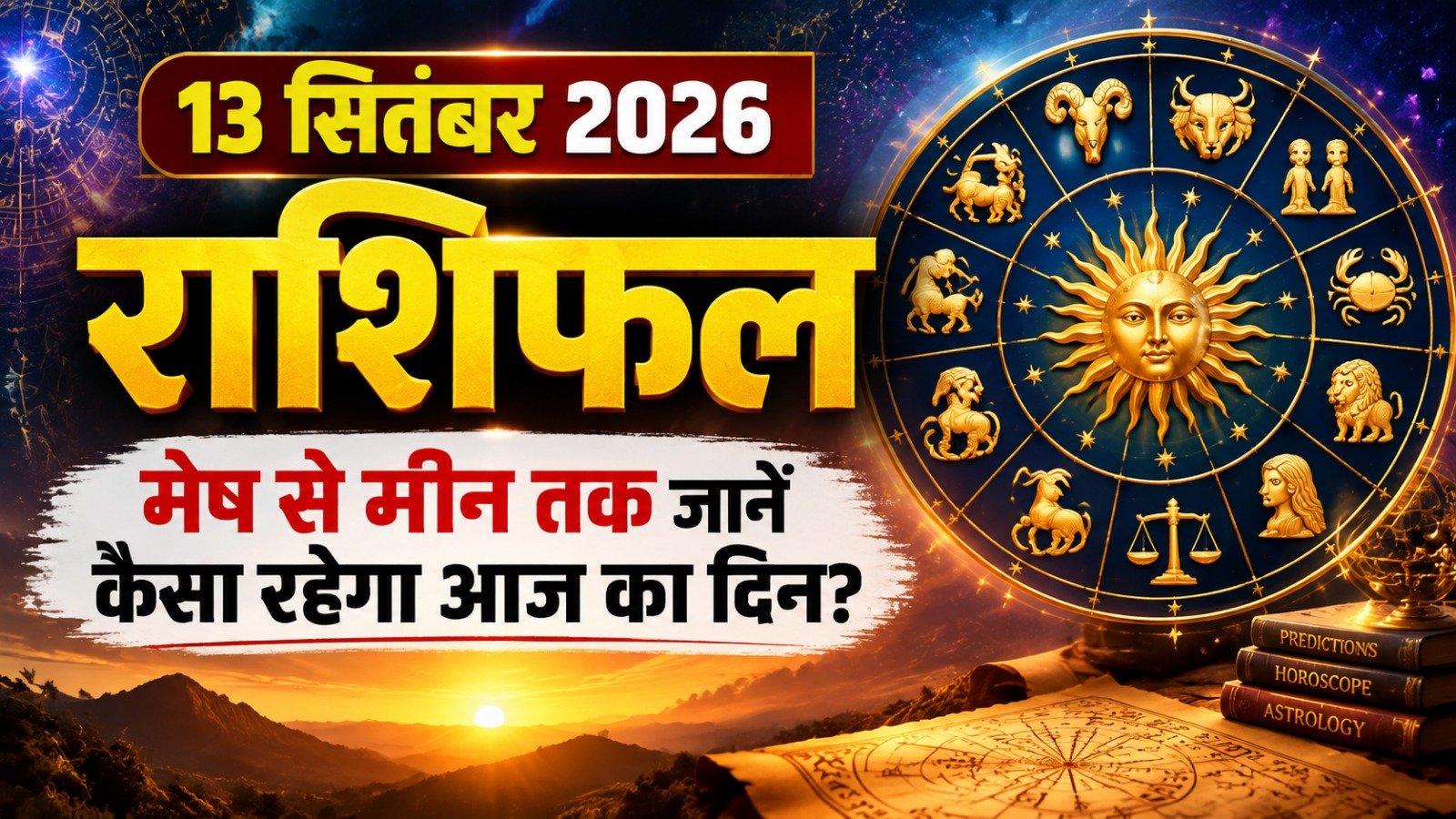 13 सितंबर 2026 राशिफल