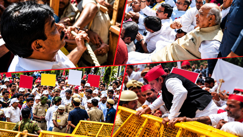 इंडिया गठबंधन प्रोटेस्ट