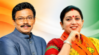 स्मृति ईरानी और विनोद तावड़े